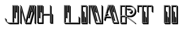 JMH Linart II Caps font preview